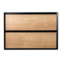 WASCHBECKENUNTERSCHRANK - 80 cm x 45.6 cm - Holz, Platte - Schwarz, Naturfarben Hell - LANNICK - Schwarz/Naturfarben, Holz (80/55/45.6cm) - Vente-Unique