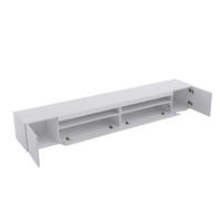 TV-ELEMENT mit LED-Beleuchtung 240 cm MDF Weiß - Weiß, Holzwerkstoff (38.5/35.5/240cm) - Beauniv