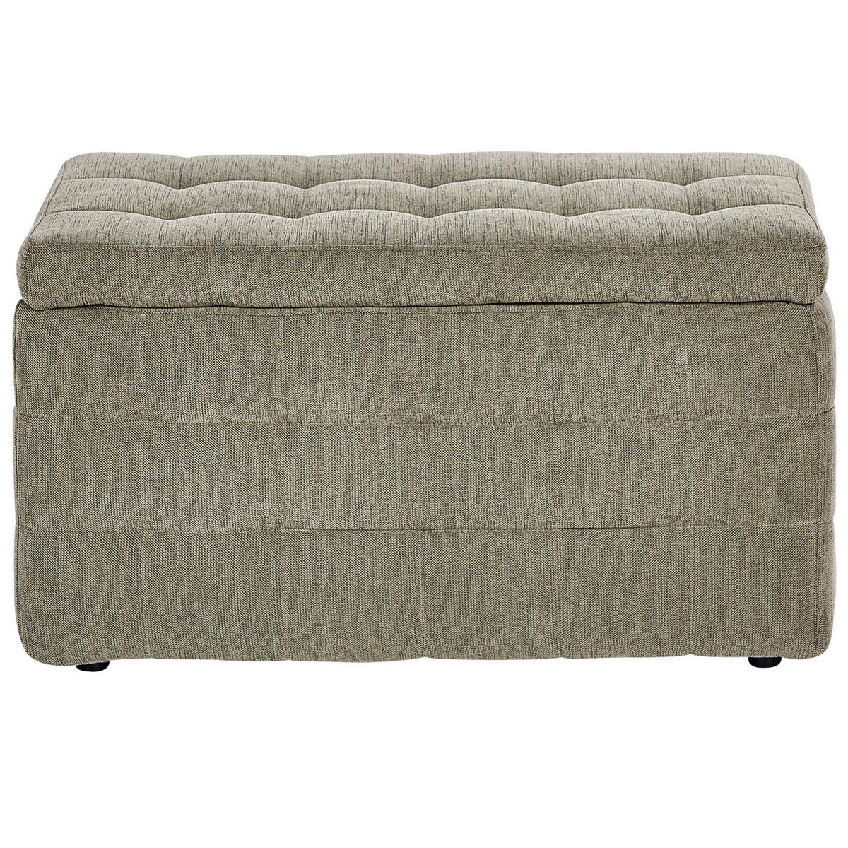 OTOMANA s prostorom za shranjevanje blago olivno zelena Michigan - zelena, tekstil (74/40/42cm) - Beliani
