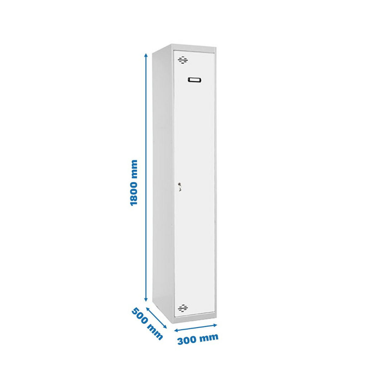 SPIND Amego HxBxT 180x30x50 cm 1 Abteil Grundmodul Grau-Weiß - Grau, Metall (30/180/50cm) - PROREGAL