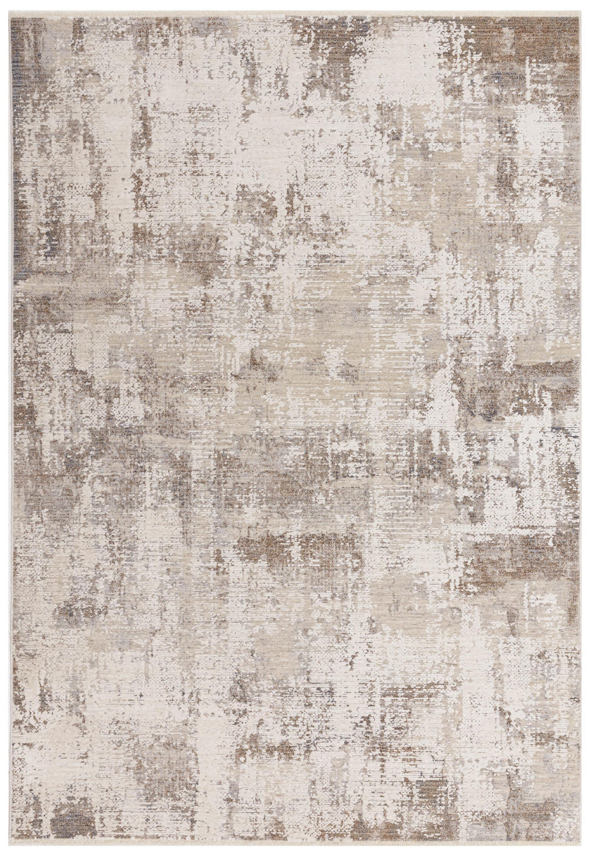 TEPPICH Velours abstrakt flauschig pflegeleicht Naturtöne SIENA-Arbia, Beige 160x240 cm - Beige, Textil (160/240cm) - KADIMA DESIGN