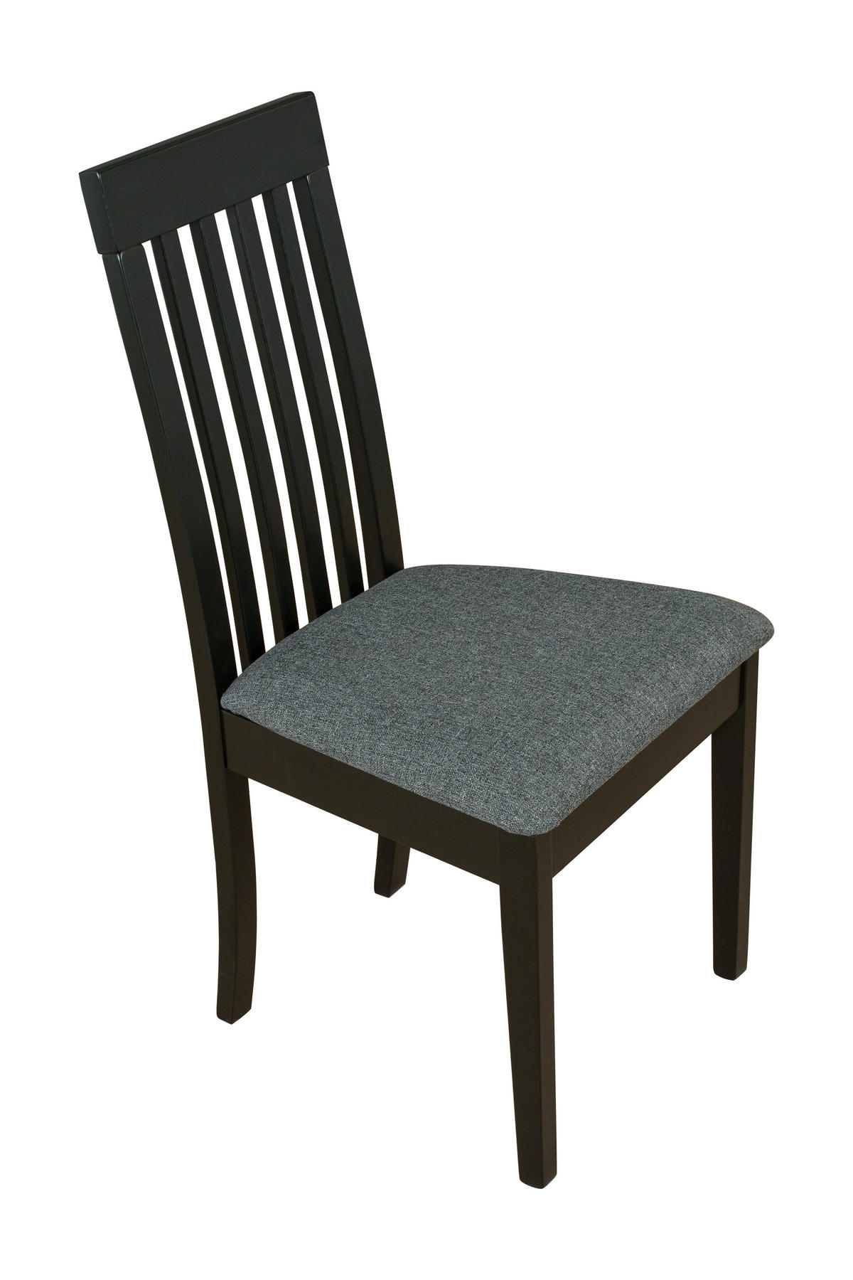 STUHL Roma 9 (2er Set) - Dunkelgrau/Schwarz, Holz (47/96/43cm) - Leaf Design