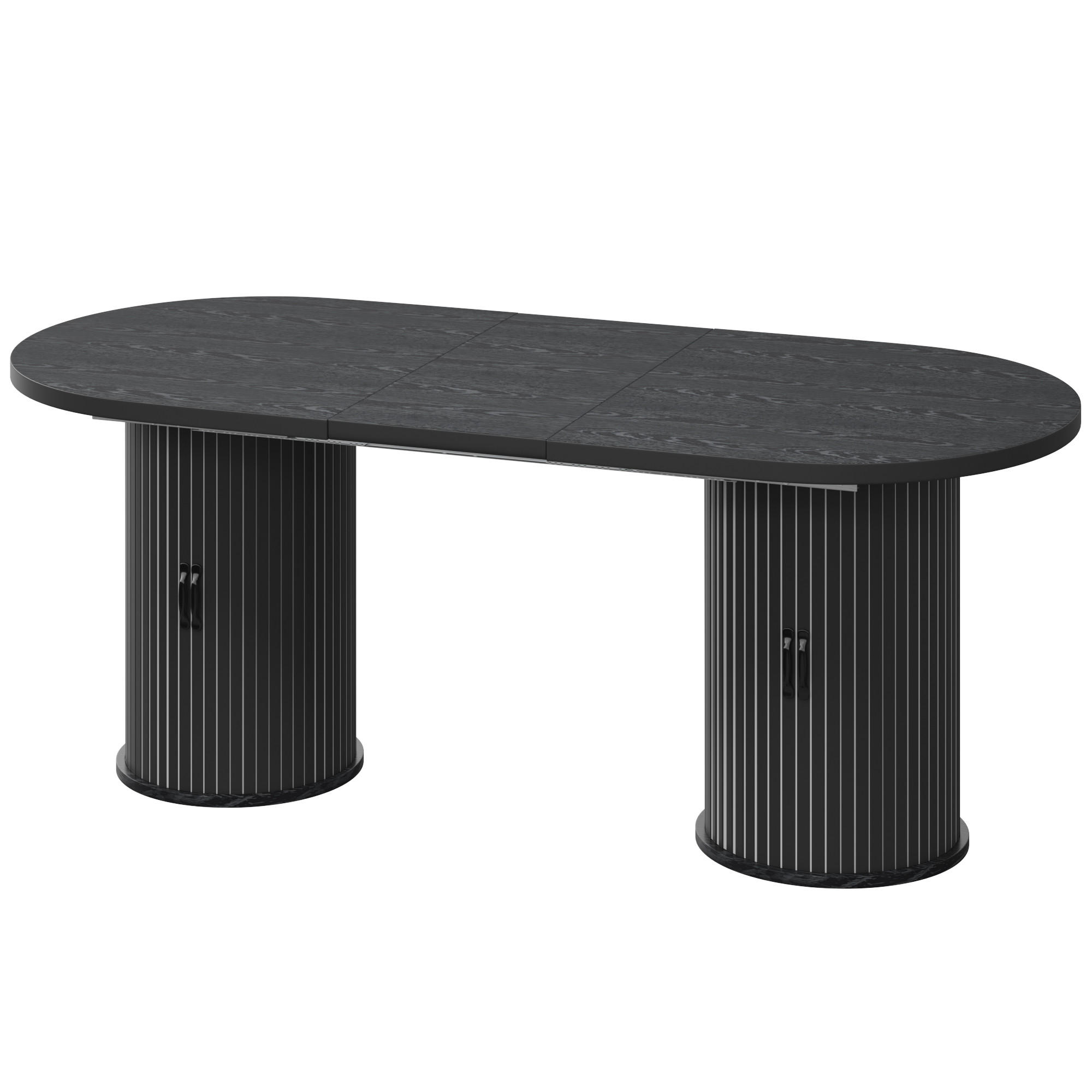 Luhomfu Esstisch Schwarz 150x75x80 cm