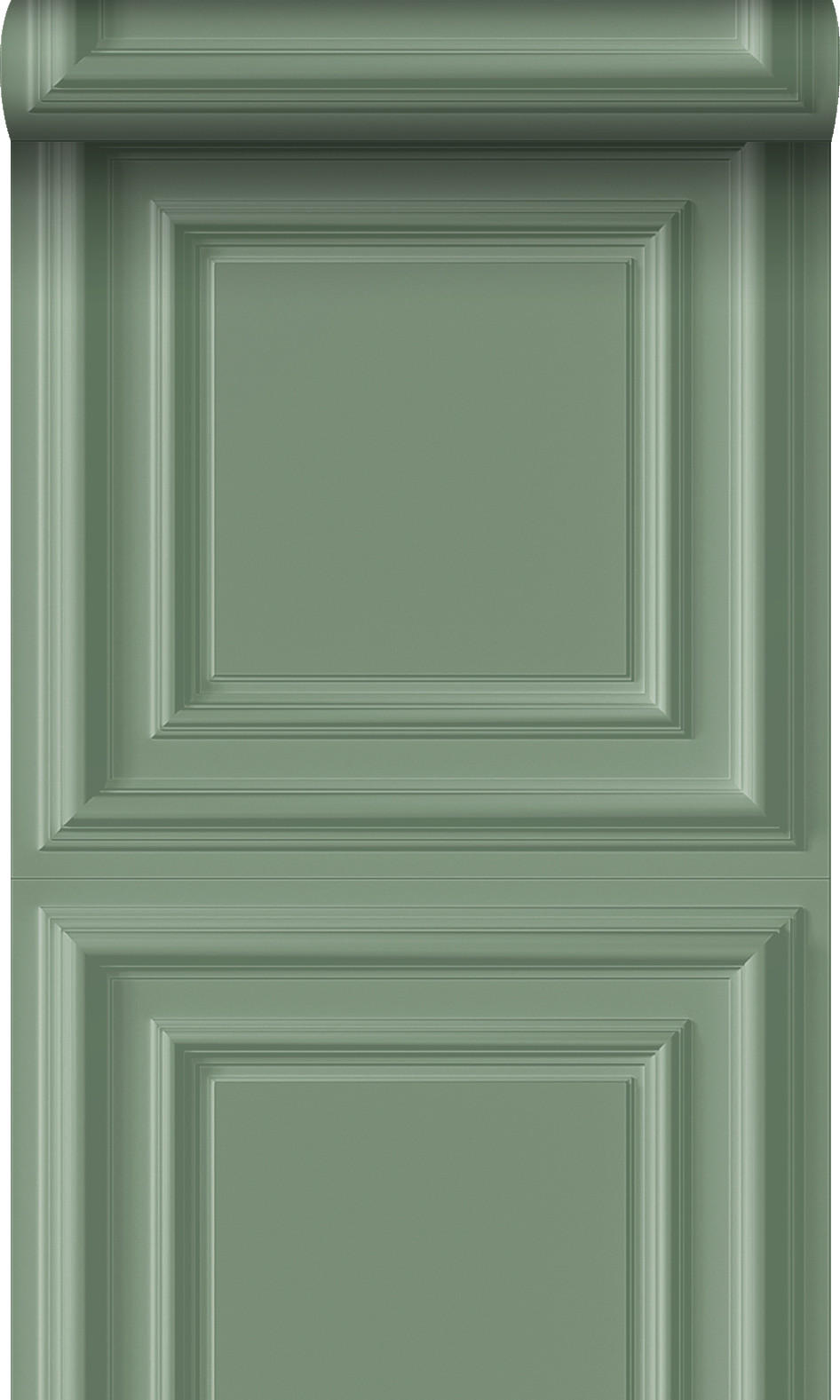 TAPETE Holzwandverkleidung 53 cm x 10.05 m - Grün, Papier (53/1000cm) - Origin Wallcoverings