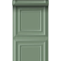 TAPETE Holzwandverkleidung 53 cm x 10.05 m - Grün, Papier (53/1000cm) - Origin Wallcoverings