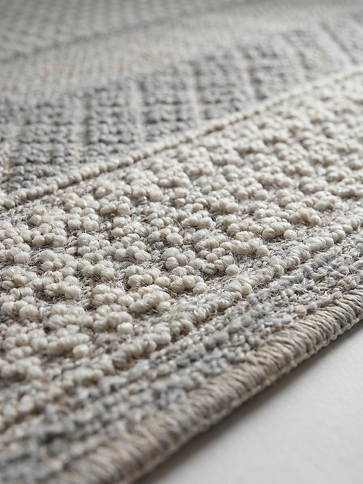 KURZFLORTEPPICH Waschbar NORA, mit Bordüre, Grau, 160 x 230 cm - Grau, Textil (160/230cm) - KADIMA DESIGN
