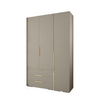 GARDEROBEN-SET 236,7/150/47 - Kaschmir/Goldfarben, Holz/Kunststoff (150/236.7/47cm) - Abiks Möbel