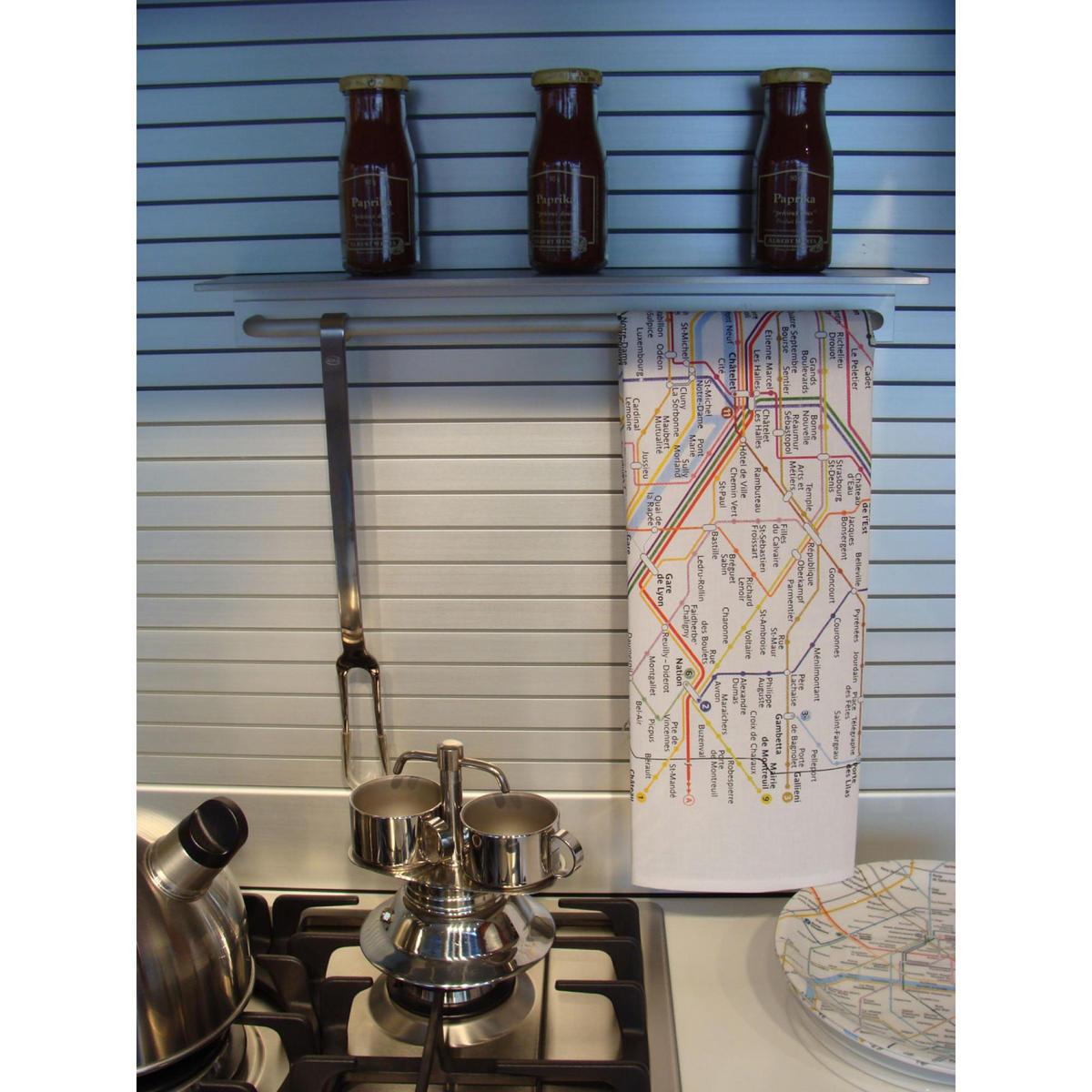 GESCHIRRTUCH Paris RATP weiß 72 x 48 cm - Weiß, Textil (48/72cm) - Winkler