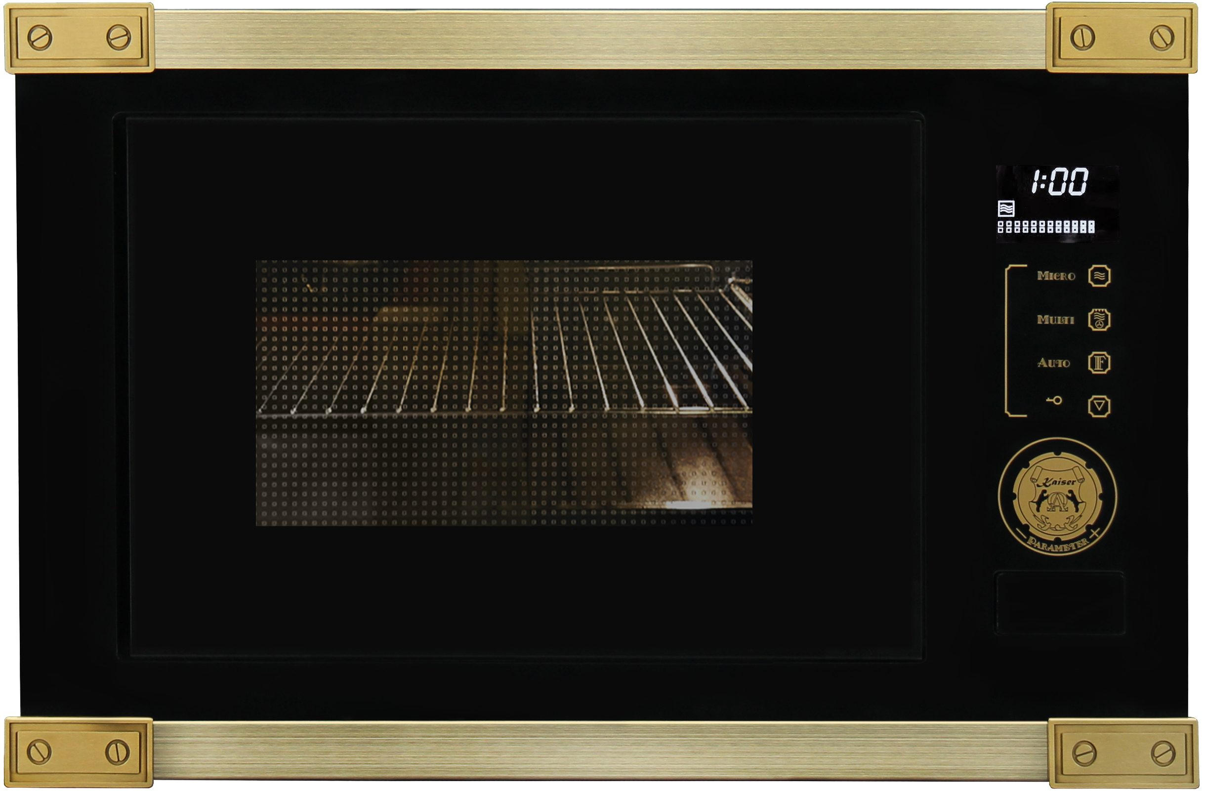 MIKROWELLEN Backofen EM 2545 AD, 34,5 cm Hoch - Schwarz, Metall (59.5/34.5/39cm) - Kaiser Küchengeräte