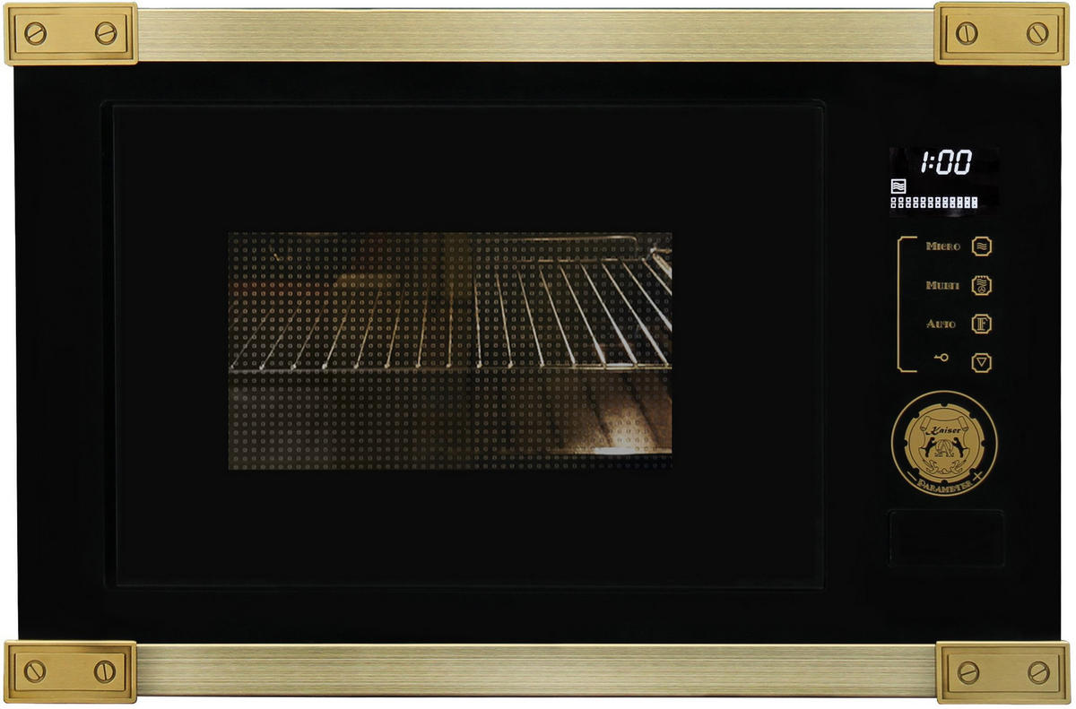 MIKROWELLEN Backofen EM 2545 AD, 34,5 cm Hoch - Schwarz, Metall (59.5/34.5/39cm) - Kaiser Küchengeräte