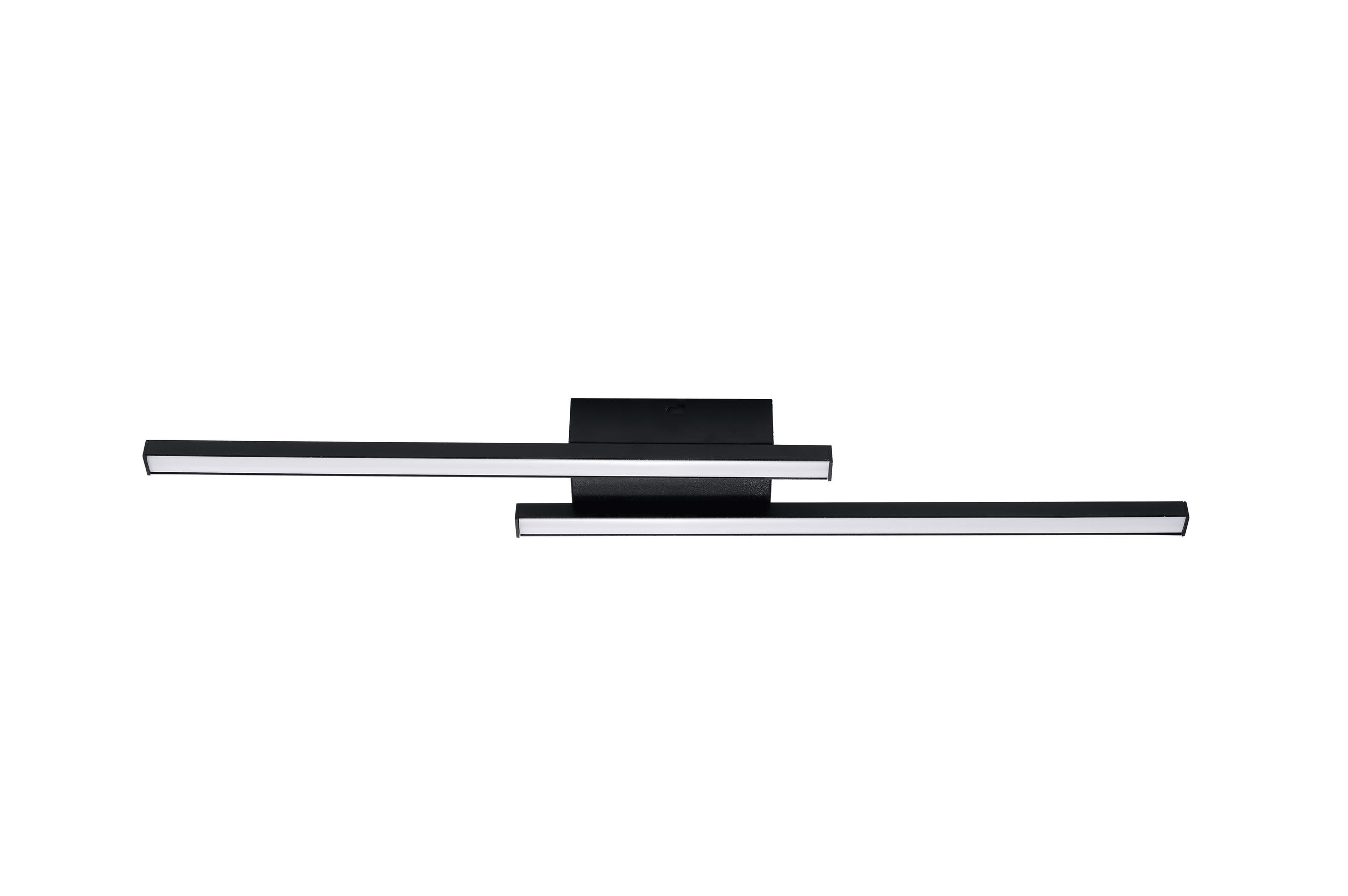 LED-DECKENLEUCHTE 7/61.5/4.8cm - Schwarz, Metall (61.5/7/4.8cm) - Nettlife