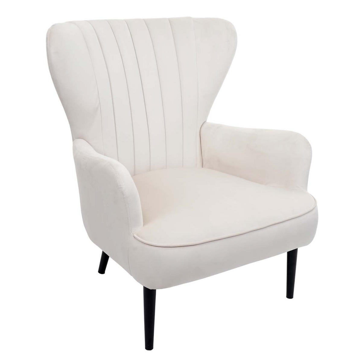 LOUNGE-SESSEL Cremeweiß - Weiß, Textil (75/87/75cm) - MCW