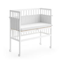BEISTELLBETT Sophie Weiß 94 x 90 cm 1 Seitenschiene - Weiß, Holz (94/96/90cm) - VitaliSpa
