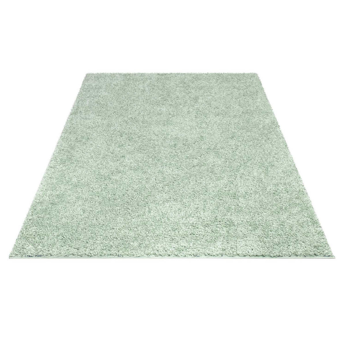 HOCHFLOR-TEPPICH City Shaggy 500 Grün 150x150 cm - Grün, Textil (150/150cm) - carpet city