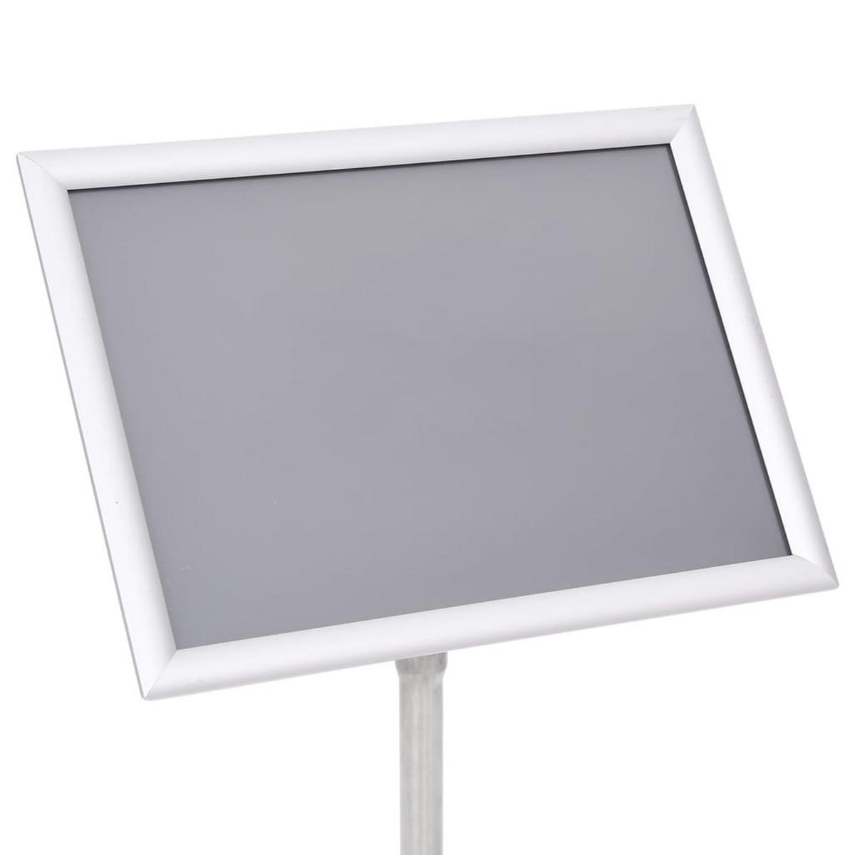 A3-PLAKATSTÄNDER Silbern Aluminiumlegierung - Silberfarben, Metall (25/108/25cm) - vidaXL