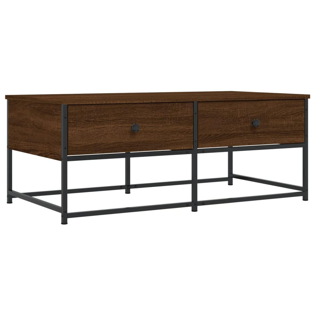 COUCHTISCH Braun Eichen-Optik 100x51x40 cm Holzwerkstoff - Braun, Holzwerkstoff (51/100/40cm) - furnicato