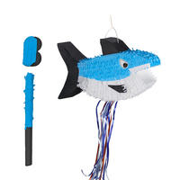 PINATA - Multicolor, Papier/Wellpappe (50.5/29/10cm) - Relaxdays