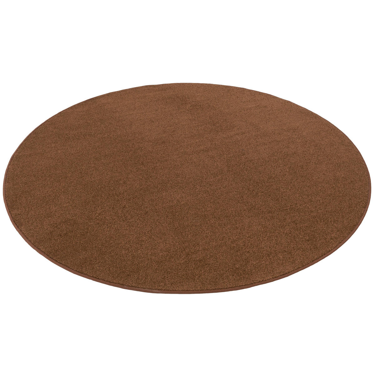 TREND VELOURS TEPPICH JOY RUND - Braun, Textil (200/200cm) - Snapstyle