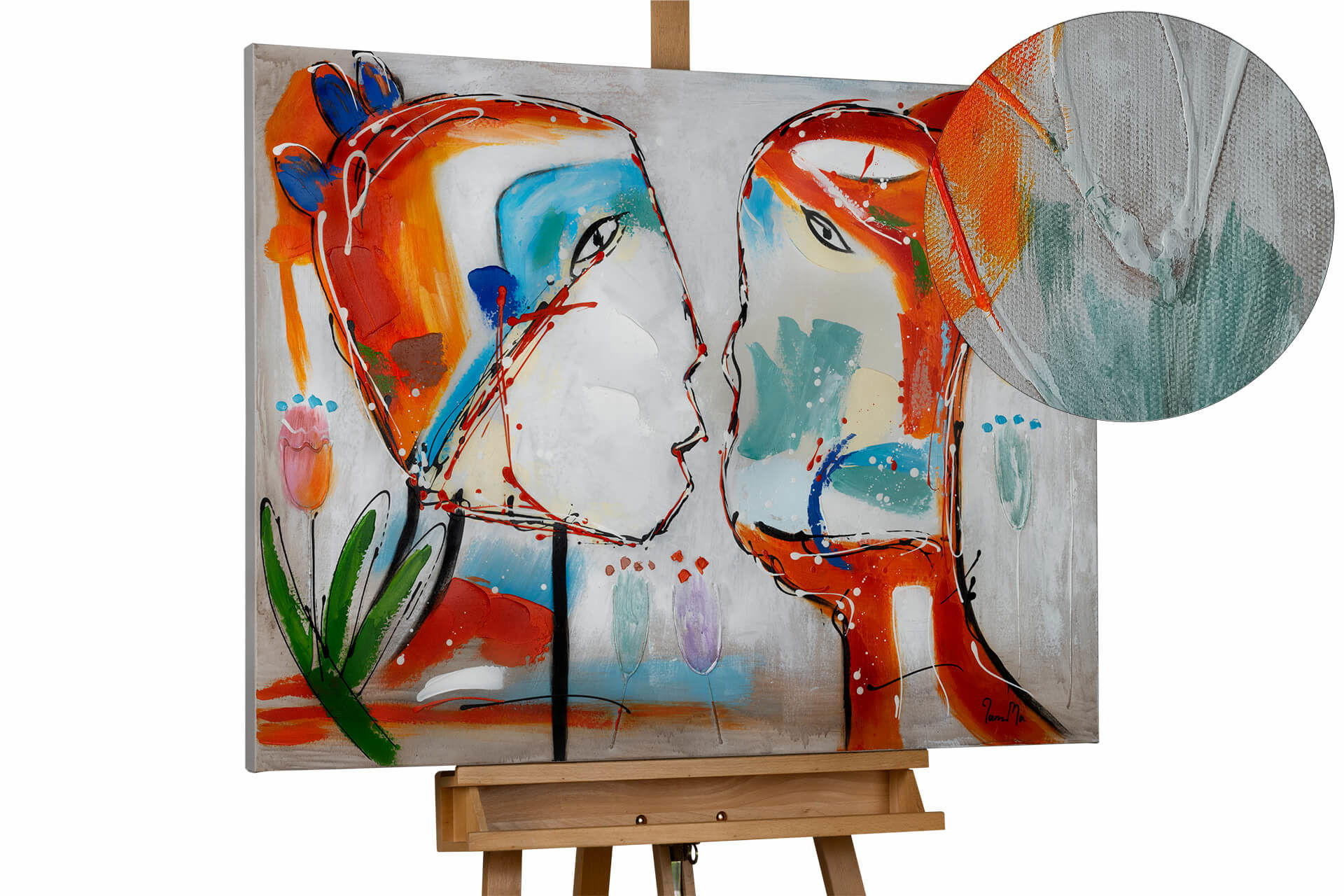 KUNSTLOFT OLEJOMALBA 100/75 cm, Zvířata