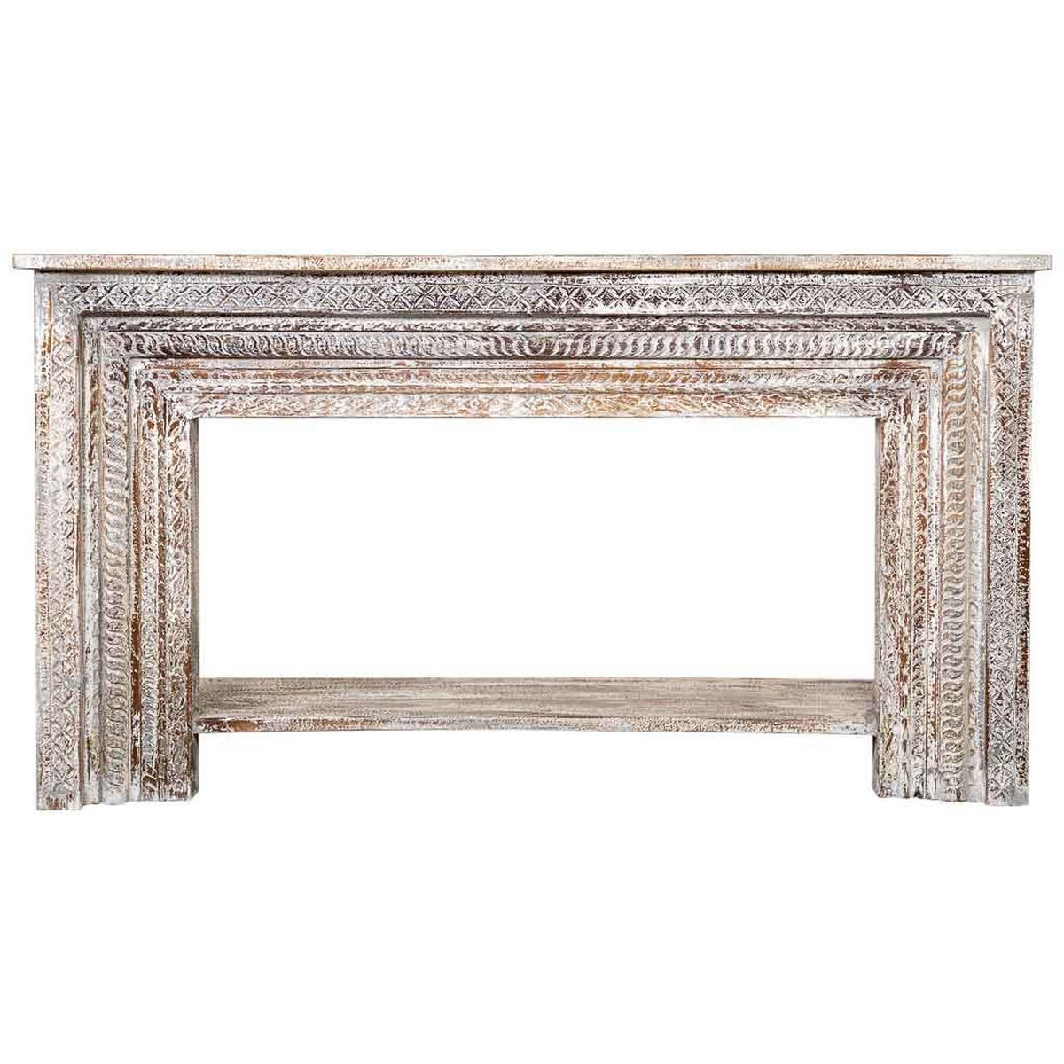 KONSOLE aus Holz 160x39x86 cm - Weiß, Holz (39/160/86cm) - Wanderlust