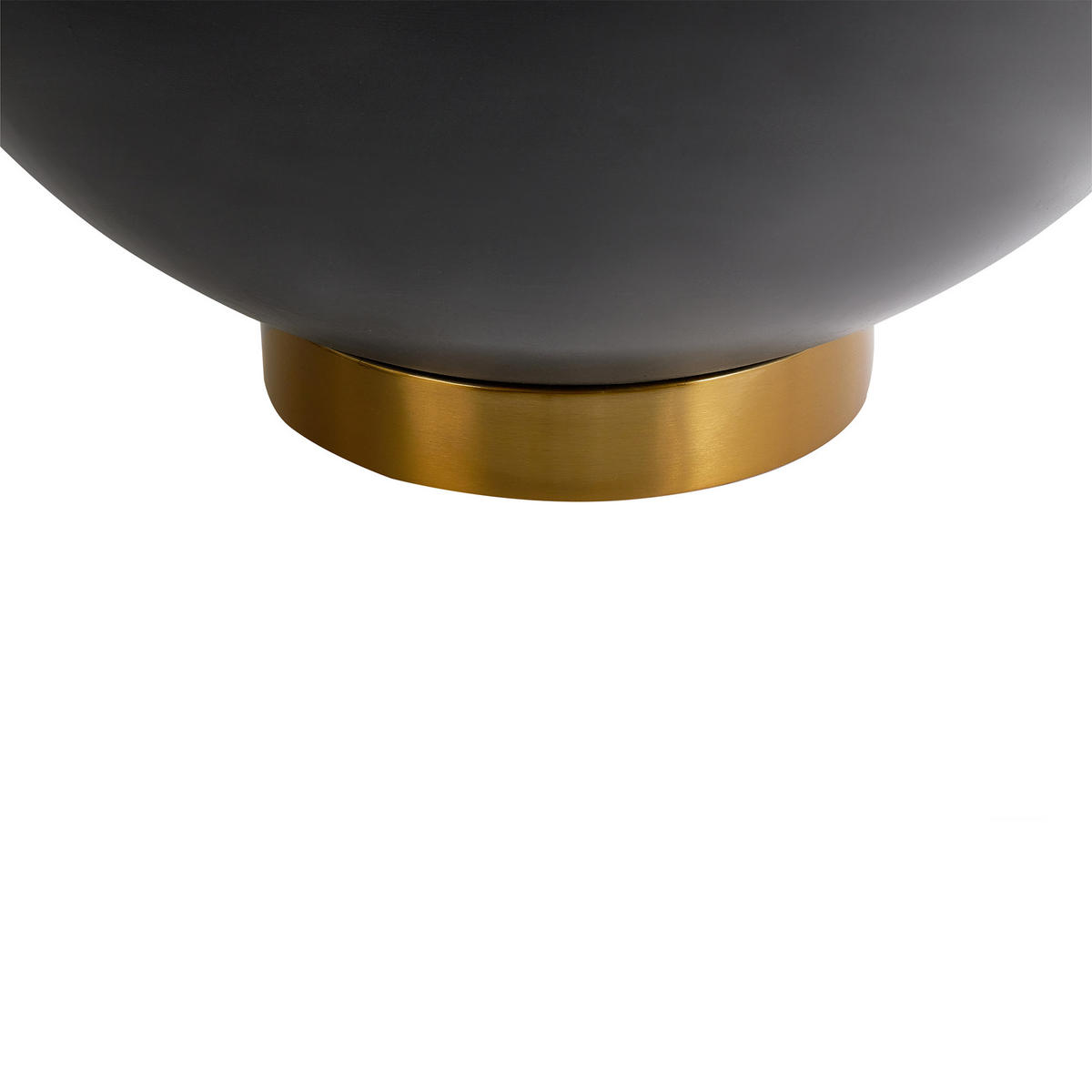 COUCHTISCH Schwarz/Gold/Weiß Nadine - Goldfarben/Schwarz, Stein (74/74/37cm) - Beliani