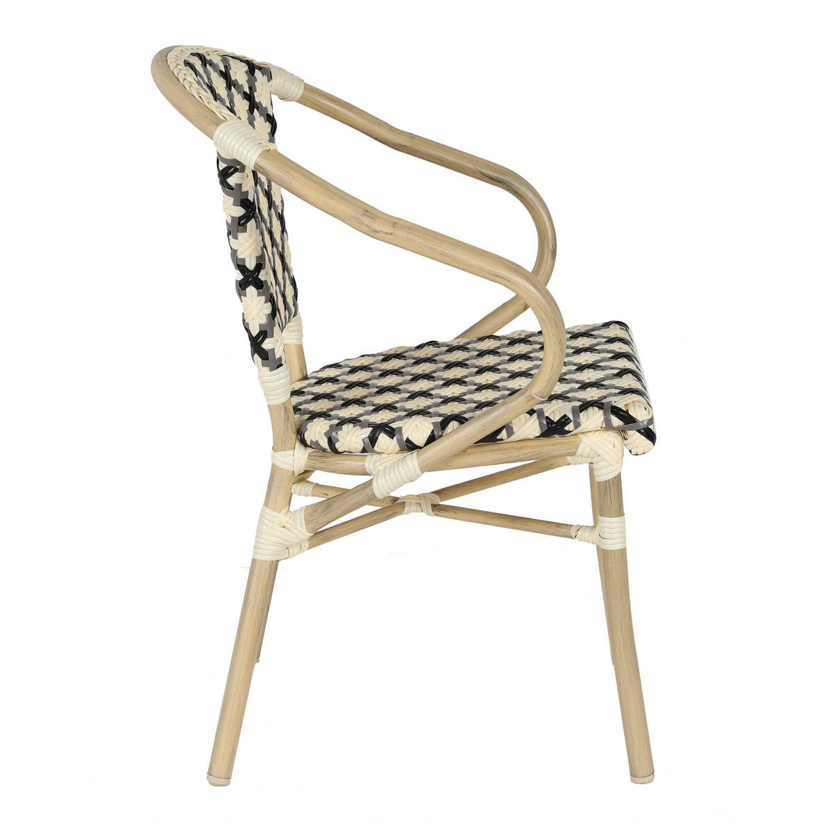 GARTENSTUHL, Schwarz - Schwarz, Holz (60/82/57cm) - Oviala