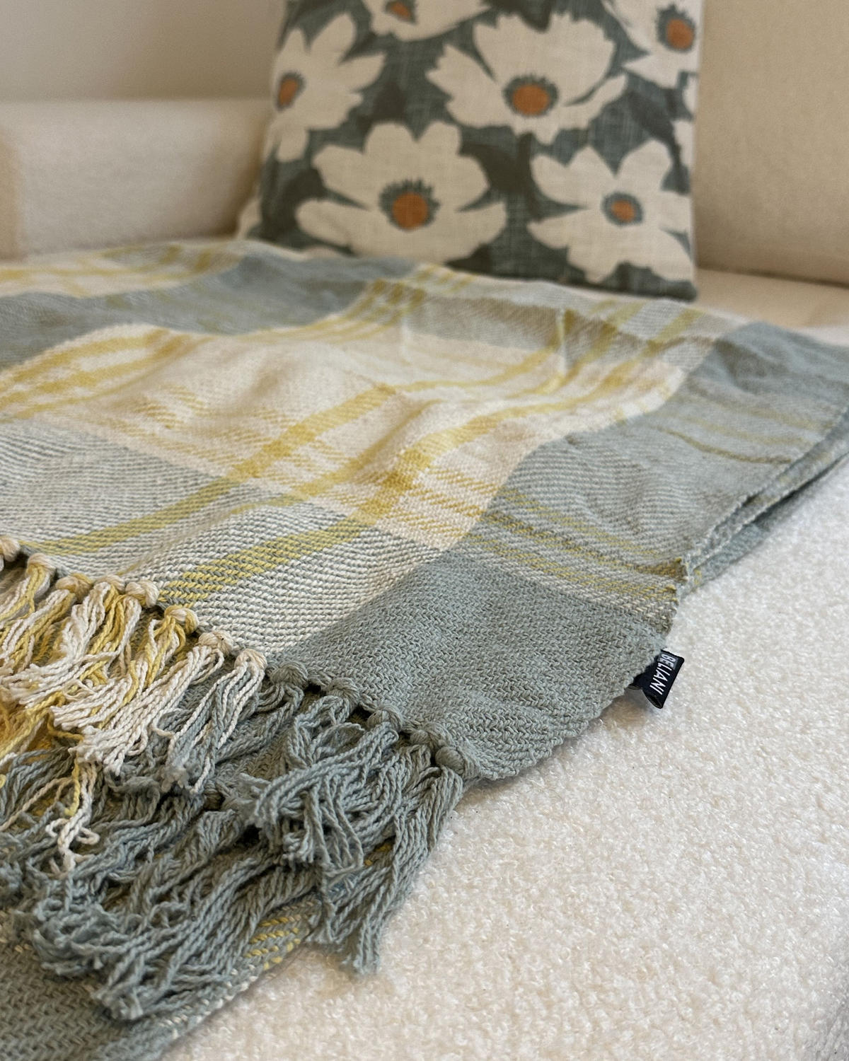 DEKA Mátově zelená Betali 125/150 cm - mátově zelená, textil/přírodní materiály (125/150cm) - Beliani