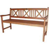 GARTENBANK Aalborg - Braun, Holz (59/89/151cm) - Sedex