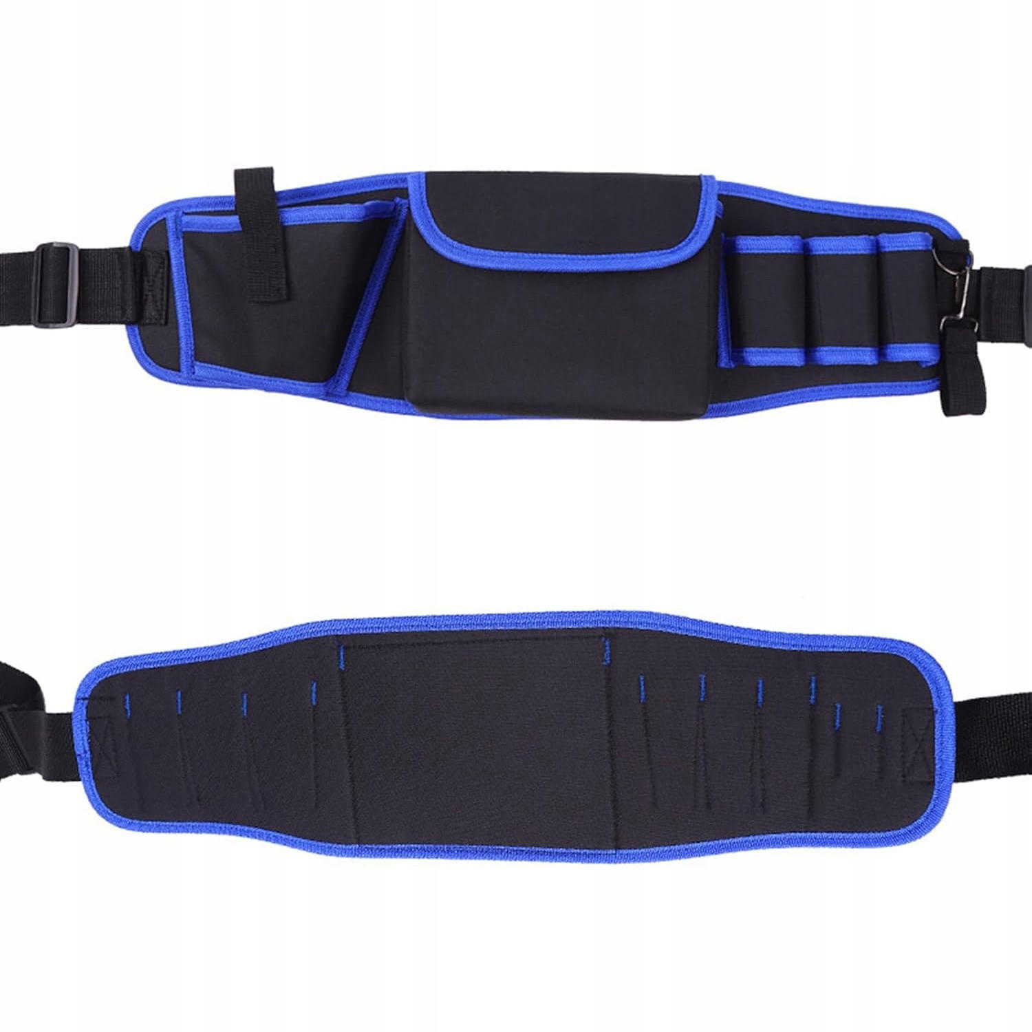 WERKZEUGGÜRTEL Pro - 56 x 15 cm, Gurt bis 140 cm, 11 Taschen, verstellbar, Oxford-Gewebe, wasserfest, für Elektriker - Multicolor, Kunststoff/Metall (10/10/10cm)