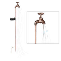 LED AUSSENLEUCHTE Solarleuchte Gold - Goldfarben, Metall (11/6/80cm) - Globo Lighting