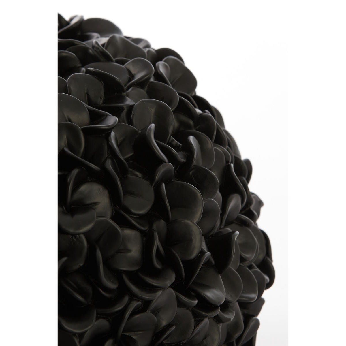 VASE Phylia Schwarz 47.5/47.5/30 cm - Schwarz, Kunststoff (30cm) - Light & Living