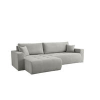 ECKSOFA Armari Mit Schlaffunktion - Grau, Holzwerkstoff/Textil (277/154cm) - Fun Möbel