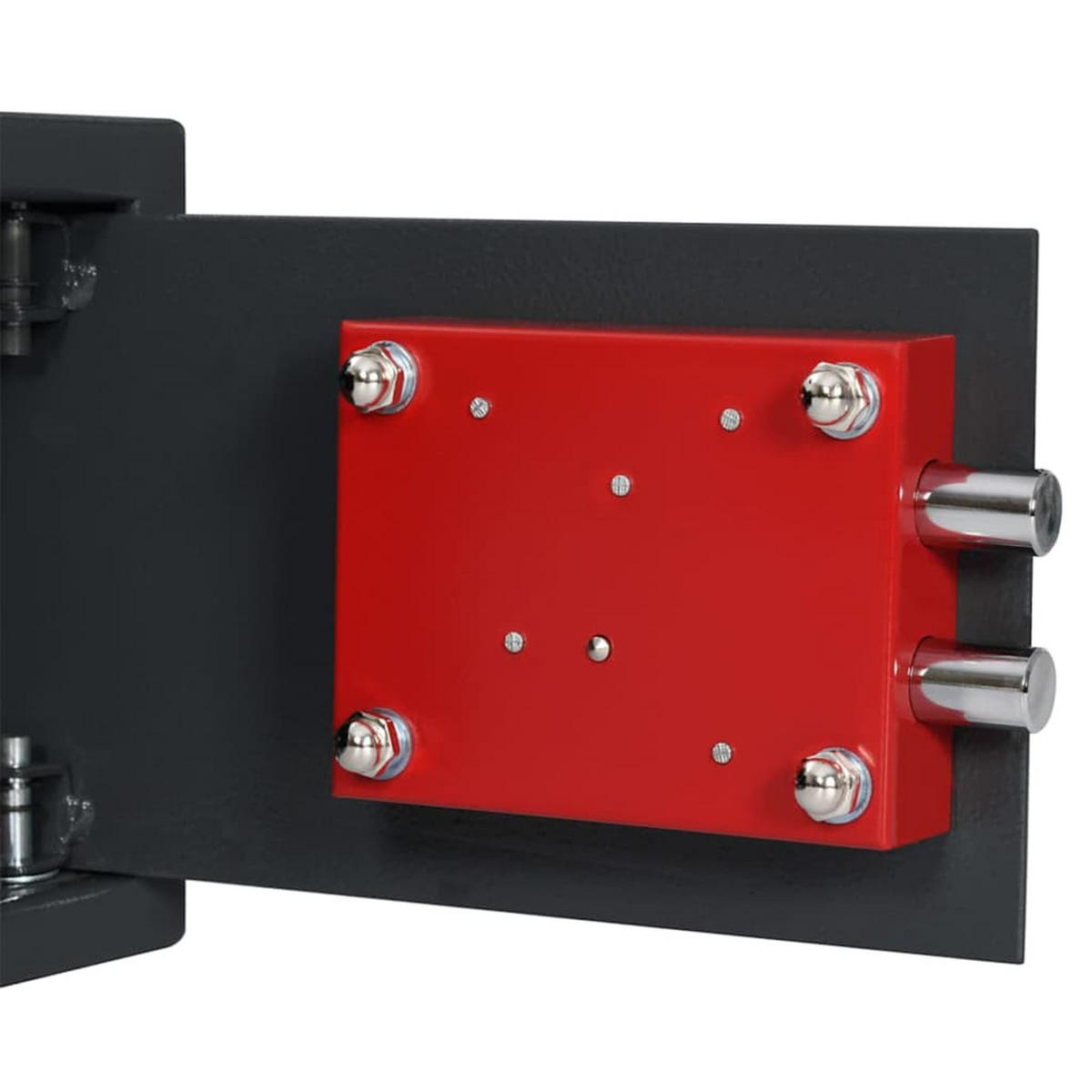 TRESOR Kodo mit Schloss Dunkelgrau 31x20x20 cm Stahl - Grau, Metall (31/20/20cm) - DELUKE