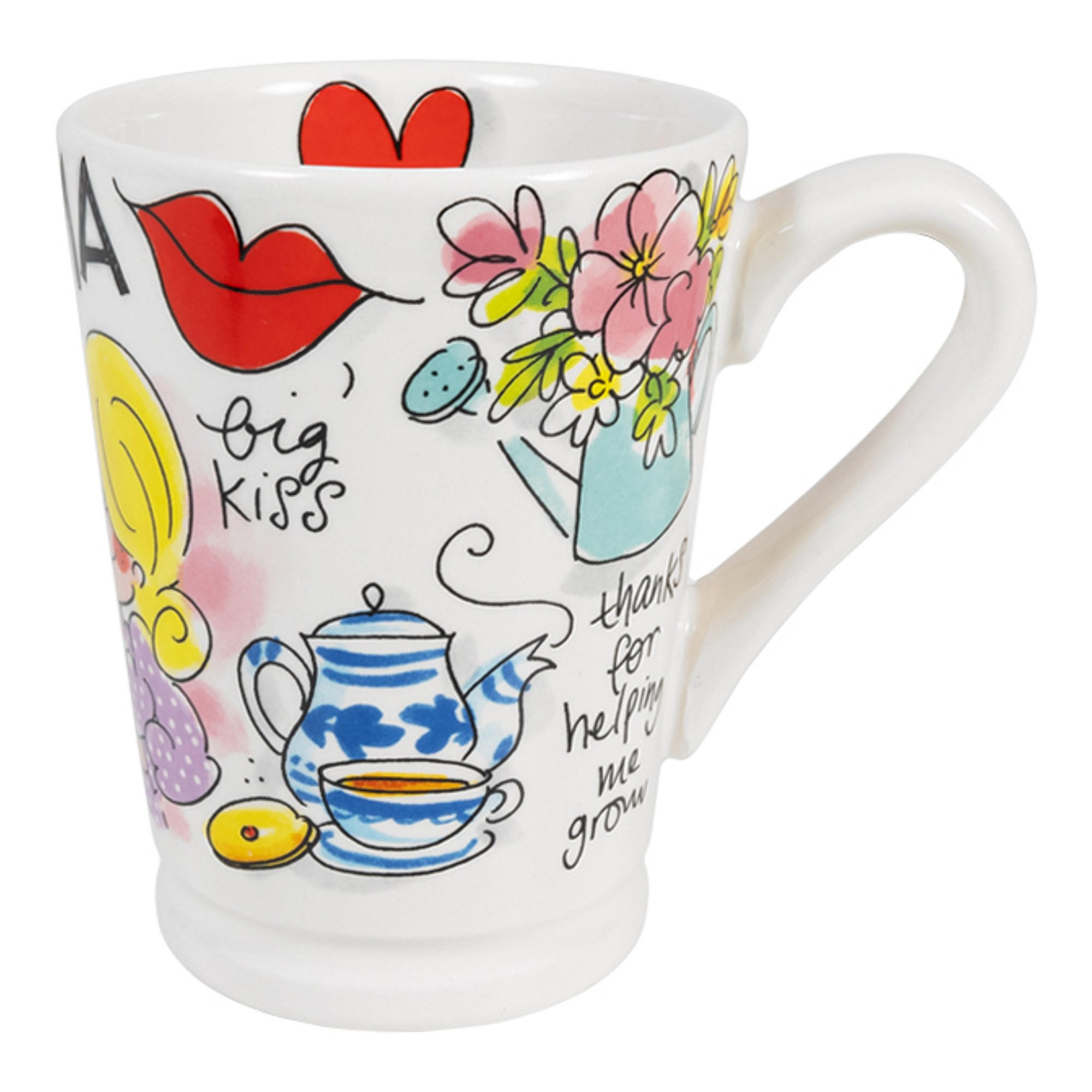 MAZAGRAN-BECHER Mutter in Bunt - 500 ml - Multicolor, Keramik (0.5L) - Blond Amsterdam