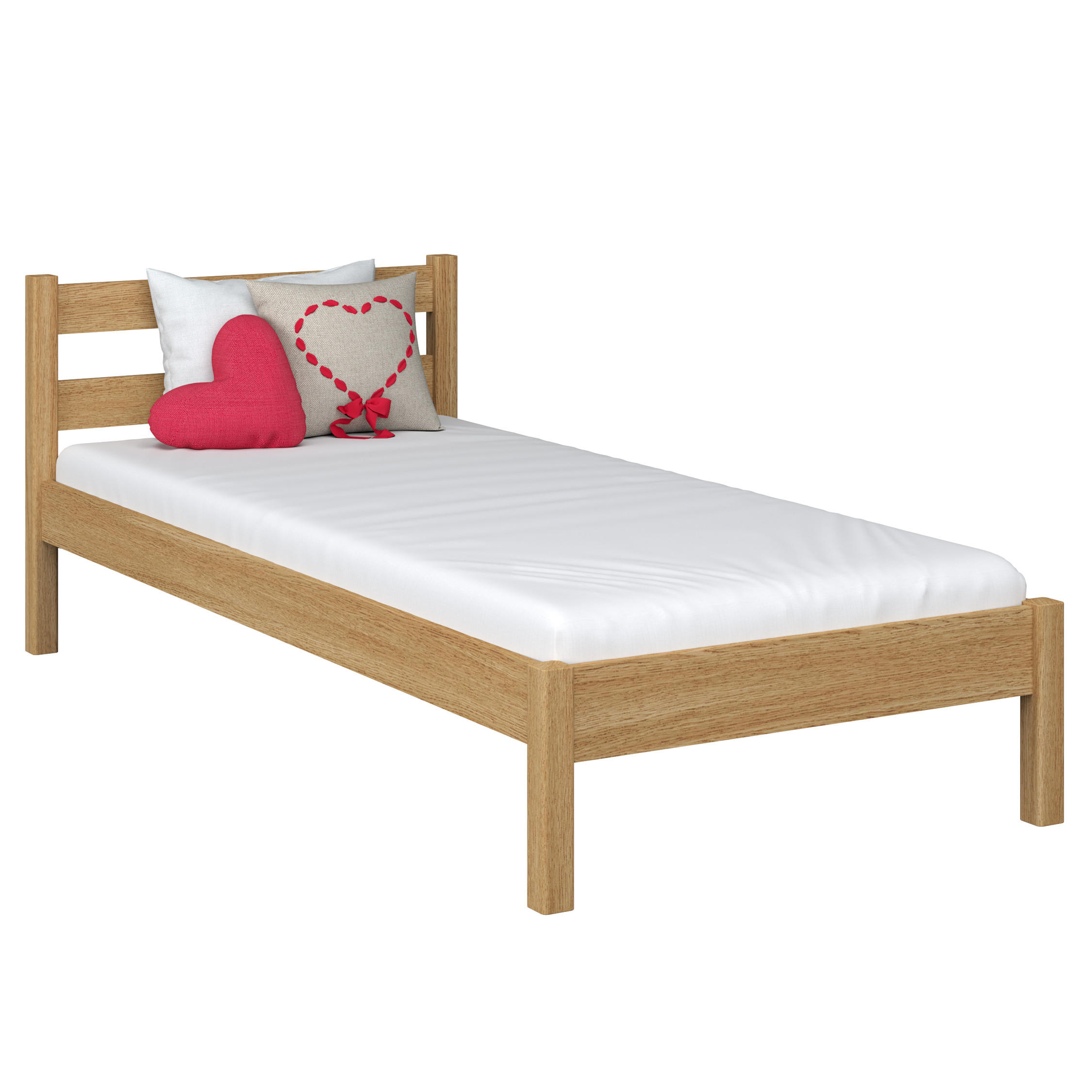 N-Wood Bett Eiche Artisan 90x180 cm