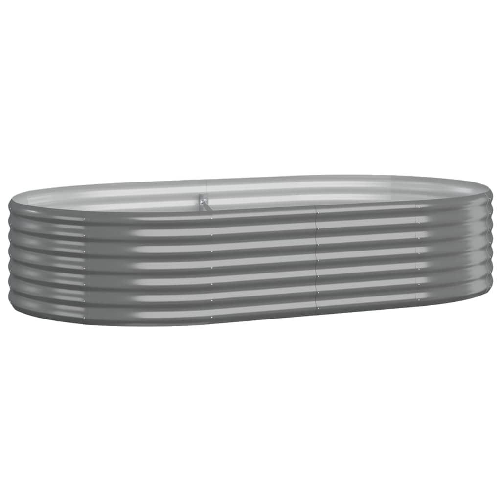 HOCHBEET Verzinkter Stahl 175x100x36 cm Grau - Grau, Metall (175/36/100cm)
