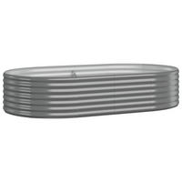 HOCHBEET Verzinkter Stahl 175x100x36 cm Grau - Grau, Metall (175/36/100cm)