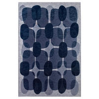 TEPPICH modern Flachgewebe BLACK SPICE Blau 240 x 340 cm - Blau, Textil (240/340cm) - Novatrend