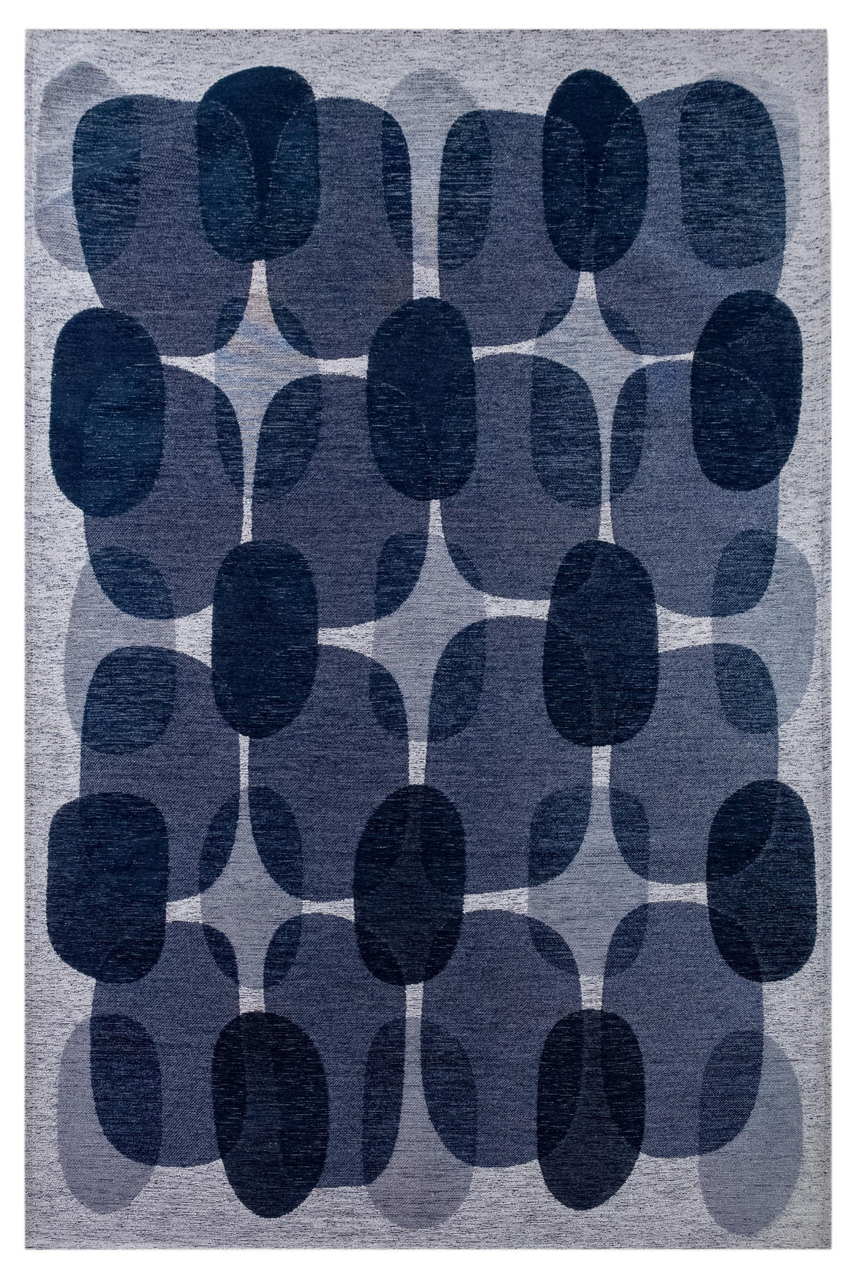 TEPPICH modern Flachgewebe BLACK SPICE Blau 240 x 340 cm - Blau, Textil (240/340cm) - Novatrend