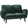 SOFA Ben Samt Grün - Grün, Textil (140/83/87cm) - ATLANTIC home collection