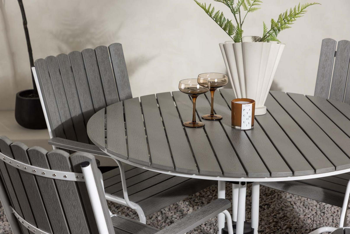LOUNGE-SET grau - Grau, Holzwerkstoff - ebuy24