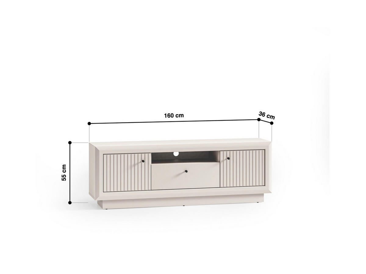 LOWBOARD – SOLO 07 – 160 cm – Solo – Kaschmir - Kaschmir, Holzwerkstoff (160/55/36cm) - hi-markt