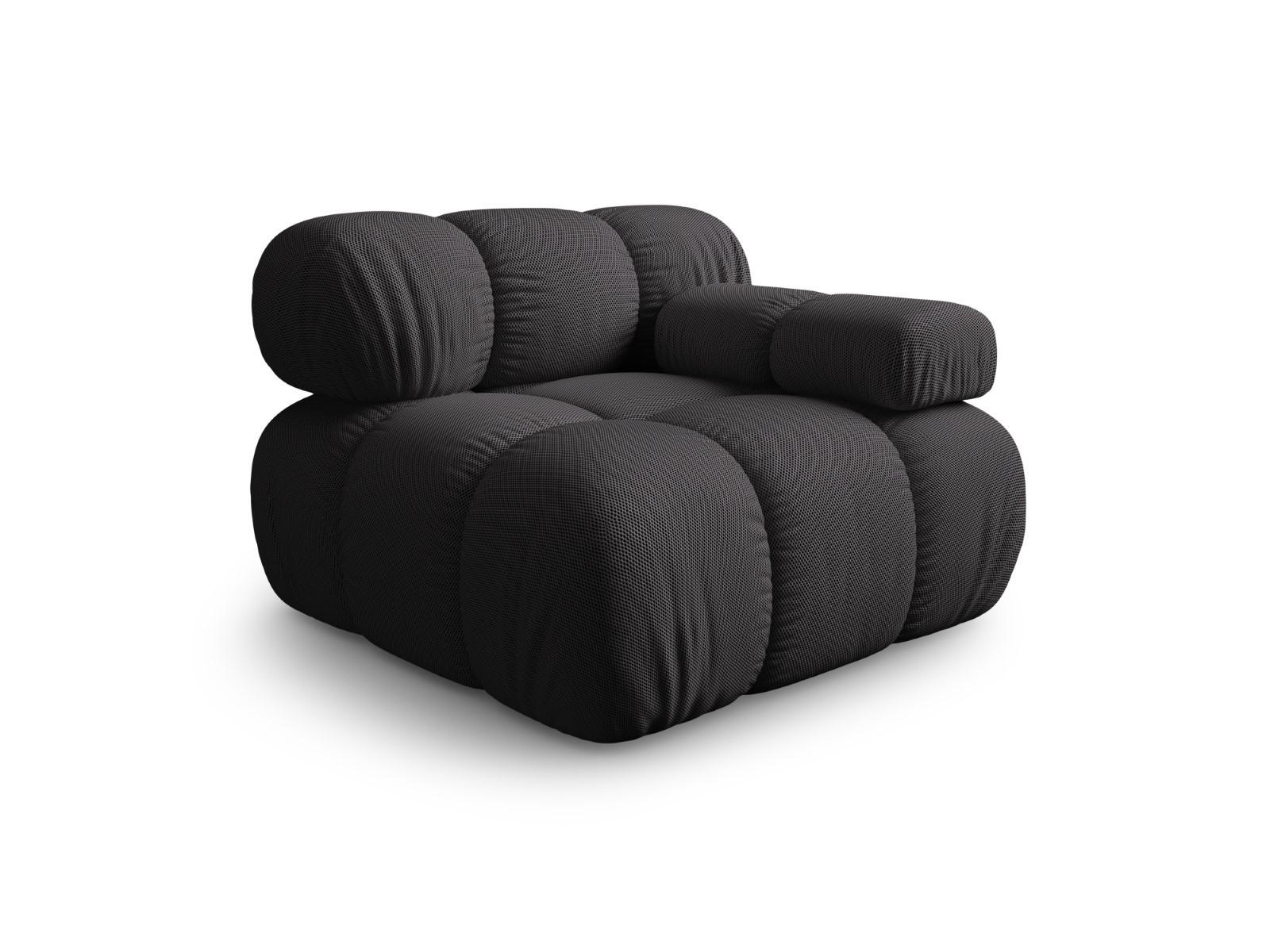 MODUL rechts Bellis aus 3D-Stoff expresso - Graubraun, Textil (94/70/94cm) - Micadoni