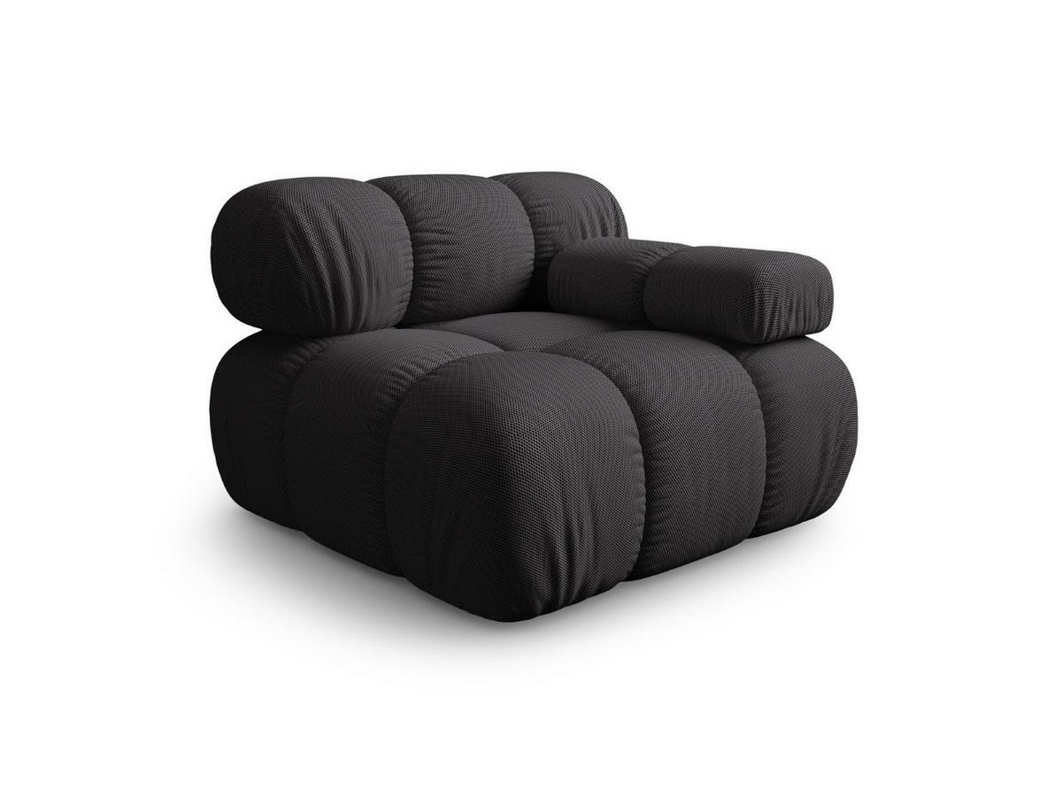 MODUL rechts Bellis aus 3D-Stoff expresso - Graubraun, Textil (94/70/94cm) - Micadoni