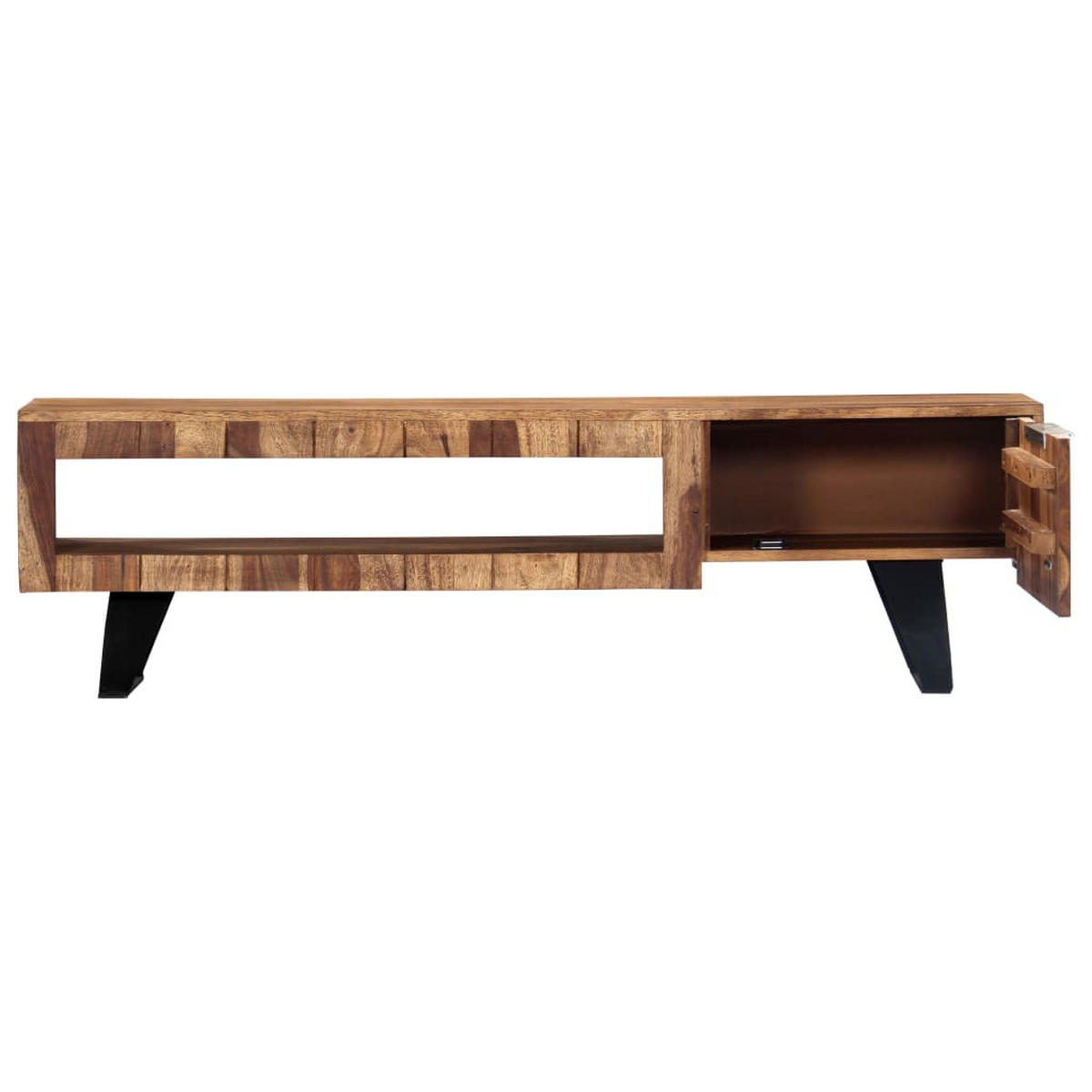 TV-SCHRANK 140/30/40 Cm Massivholz Akazie - Braun, Holz (40/140/30cm) - vidaXL