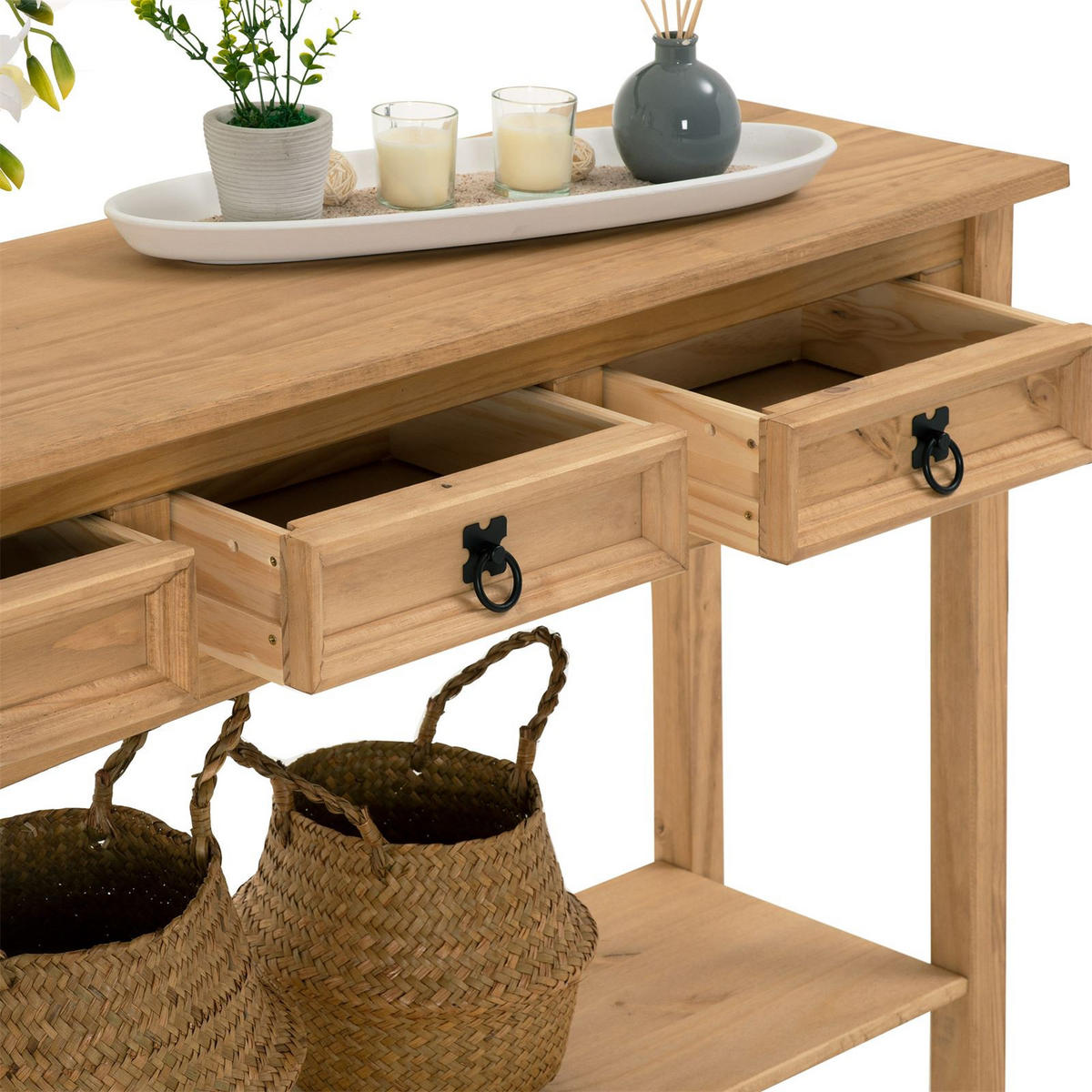 KONSOLENTISCH SALSA - Naturfarben, Holz (35/126/73cm) - CARO-Möbel