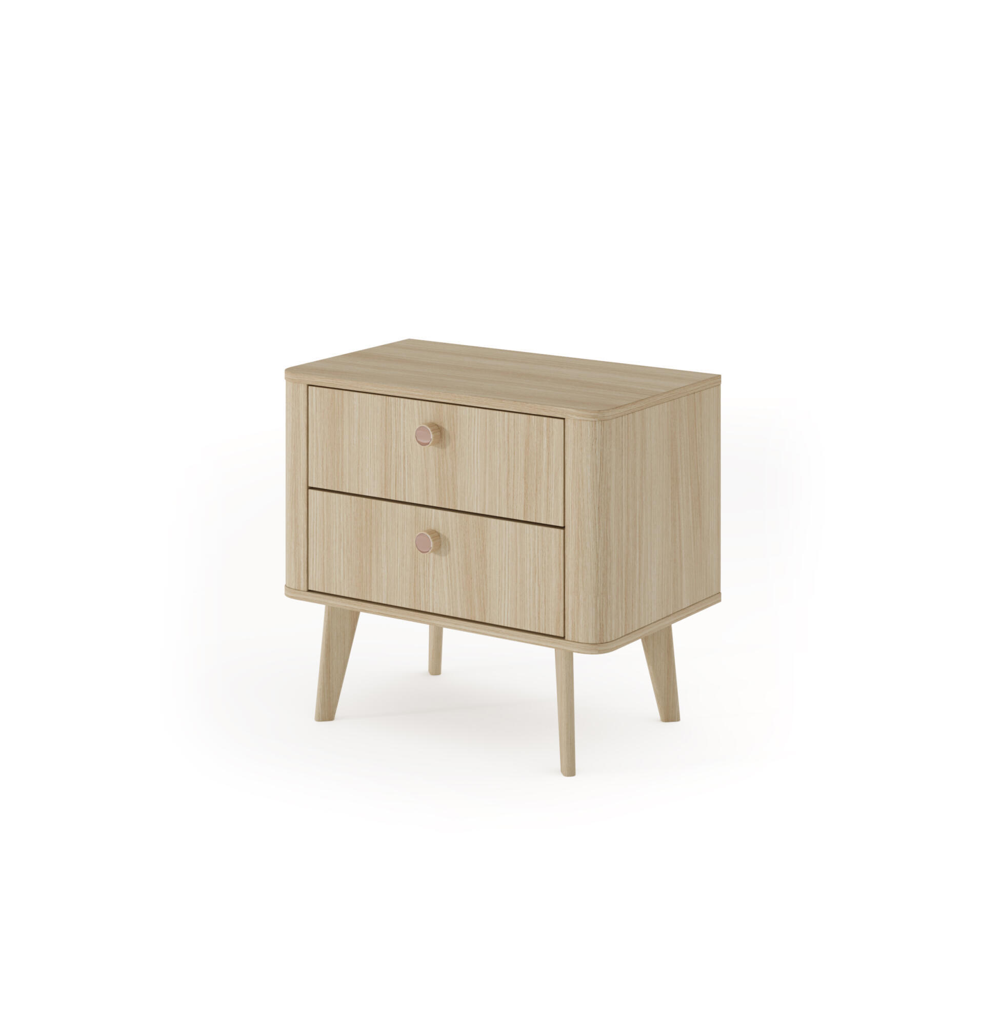 NACHTTISCH VIKI Beige 63x38x57 cm - Beige, Holzwerkstoff (63/57/38cm) - FURNLUX