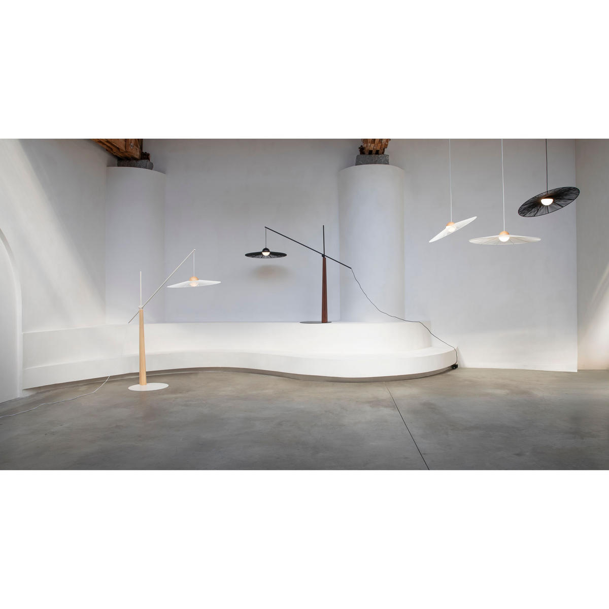 STEHLAMPE Belle Schwarz - Schwarz, Metall (180/65/200cm) - Zuiver