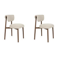 ESSZIMMERSTUHL Lee - Beige - 57/46/78 cm - 2er-Set - Beige, Textil (46/78/57cm) - Novel