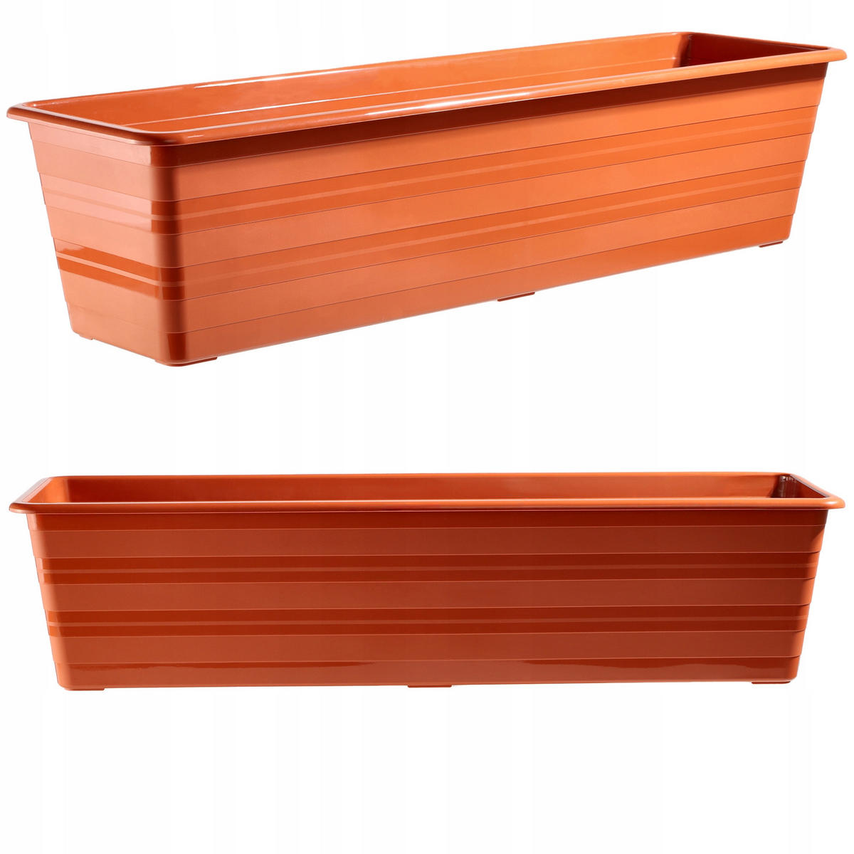 BALKONTOPF 60 cm, Terrakotta - Terracotta, Kunststoff (17/60cm) - KADAX